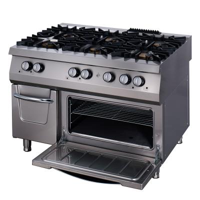 Maxima Sporák Premium - 6 hořáků - plynový - tříplotýnkový - s troubou - hloubka 90 cm |  09398502